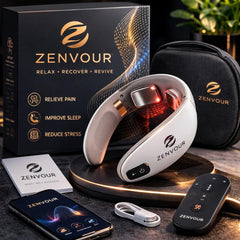 Portable 4D Electric Neck & Shoulder Massager USB Rechargeable Heating Hot Pressing Magnetic Pulse Neck Massage Instrument